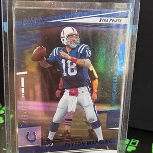 Payton Manning /299 Panini Trading Card - Blue and White Design